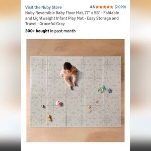 Nudy Grey Patterned Play Mat